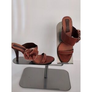 New York Transit Sandals Sz 9M, flower & Beads Boho Festival garden party